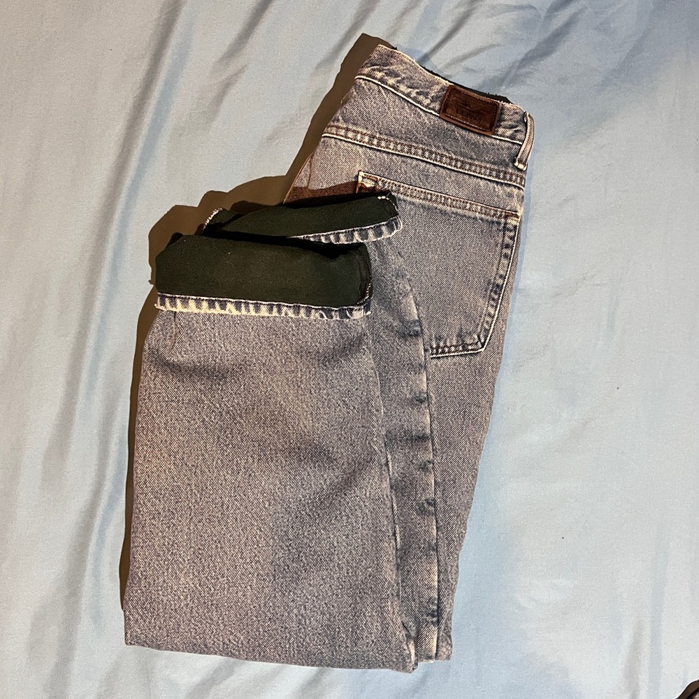 Vintage LLBean fleece lined jeans